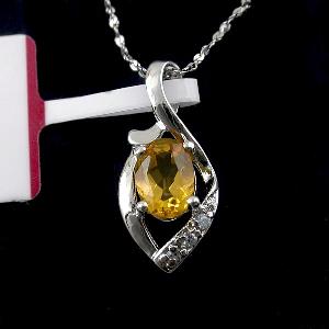 Sell Sterling Silver Natural Citrine Pendant, Blue Topaz Earring, Bracelet, Smoky Quartz / Jadeite R