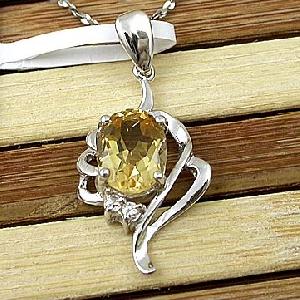 Sell Sterling Silver Natural Citrine Pendant, Sapphire Earring, Olivine Ring, Gemstone Silver Jewelr