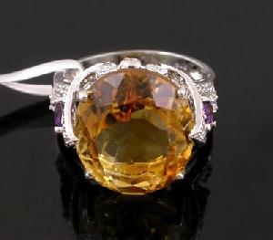 sterling silver citrine ring sapphire moonstone pendant tourmaline bracelet