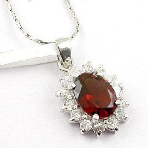 Sell Sterling Silver Natural Garnet Pendant, Sapphire Ring, Olivine Ring, Earring, Gemstone Jewelry