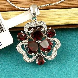 sterling silver garnet pendant topaz ring moonstone earring bracelet jewelry