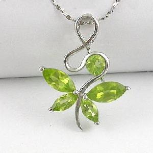 Sell Sterling Silver Natural Olivine Pendant, Silver Jewelry, Olivine Ring, Citrine Earring, Ring