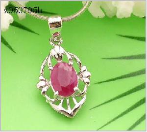 Sell Sterling Silver Natural Ruby Pendant, Blue Topaz Ring, Moonstone Earring, Smoky Quartz Ring