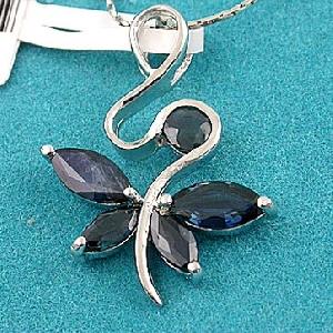 Sell Sterling Silver Natural Sapphire Pendant, Garnet Pendant, Prehnite Earring, Amethyst Ring