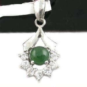 Sell Sterling Silver Natural Jadeite Pendant, Beacelet, Olivine Ring, Citrine Earring, Silver Jewelr
