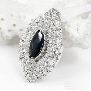 Sell Sterling Silver Natural Sapphire Pendant, Sapphire Earring, Olivine Ring, 18k Gold Jewelry