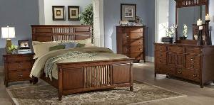 Abf-003 Classic Bedroom Set Kiln Dry Teak Mahogany Wooden Indoor Furniture