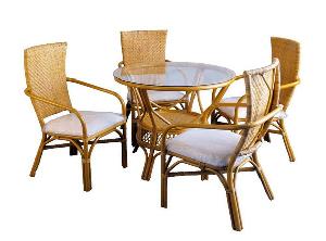 curve restaurant rattan dining woven furniture