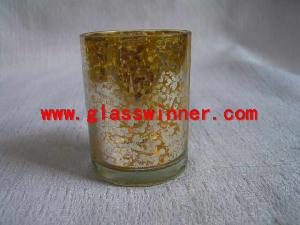 gold mercury glass