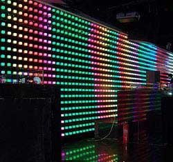 led music wall curtain background display