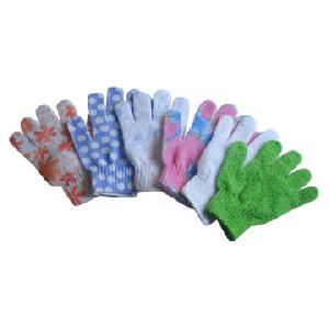 nylong bath gloves printed