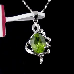 Factory For Sterling Silver Natural Olivine Pendant, Sapphire Earring, Jadeite Ring, Citrine Ring