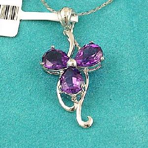 manufactory sterling silver amethyst pendant beacelet earring jewelry