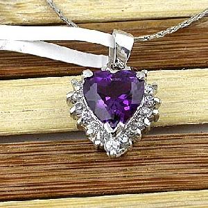 Sell Sterling Silver Natural Amethyst Pendan, Moonstone Ring, Ruby Earring, Moonstone Pendant