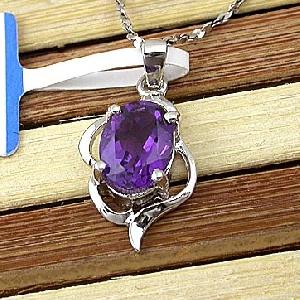 Sell Sterling Silver Natural Amethyst Pendant, Smoky Quartz Bracelet, Prehnite Earring, Ruby Necklac