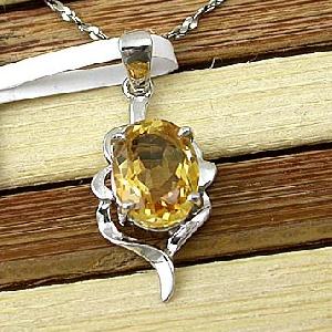 Sell Sterling Silver Natural Citrine Pendant, Jadeite Beacelet, Olivine Ring, Tourmaline Earring, Ri