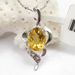 Sell Sterling Silver Natural Citrine Pendant, Ruby Ring, Amethyst / Sapphire Ring, Silver Jewelry