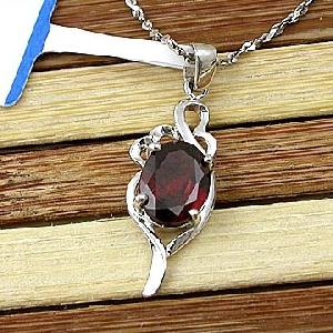 Sell Sterling Silver Natural Garnet Pendant, Agate / Moonstone Earring, Olivine Bracelet, Ruby Ring