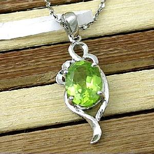 Sell Sterling Silver Natural Olivine Pendant, Agate Ring, Moonstone Earring, Olivine Bracelet, Ring