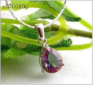 Sell Sterling Silver Natural Rainbow Pendant, Silver Jewelry, Ring, Ruby Bracelet, Ruby Earring