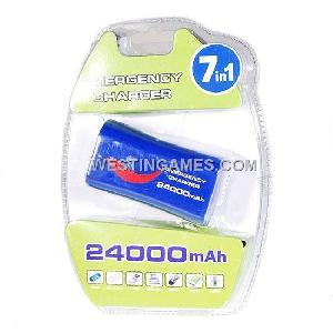 24000mah external rechargeable usb battery pack psp nds ds lite gba mp3 mp4 pda