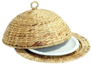 Ara-0143 Woven And Rattan Accesories Plate And Cook Cover Water Hyacinth Furniture