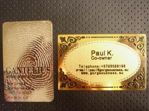 metal card vip silver golden