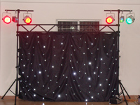 Led Star Backdrop / Cloth 6 X 4 M