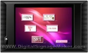 digital signage player touch screen