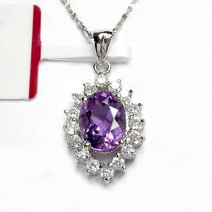 sterling silver amethyst pendant gemstone earring bracelet olivine ring