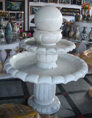 Granite Fountain Ball, Marble Sphere Chinese White Jade