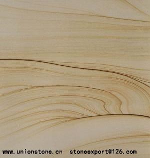 Yellow Sandstone, Wooden Vein Sandstone Slab, Wood Grain Sandstones