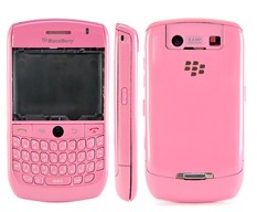 Blackberry Javelin Curve 8900 Housing Faceplate Cover Metalic Pink And Blue And Green