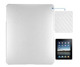 Carbon Fiber Hard Case For Ipad White