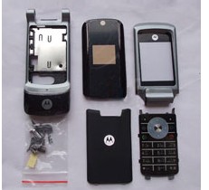 Complete Set Housing Faceplate Cover For Motorola Krzr K1 Black