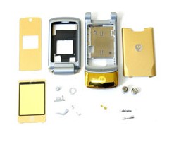 Complete Set Housing Faceplate Cover For Motorola Krzr K1 Golden