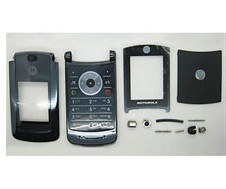 Complete Set Housing Faceplate Cover For Motorola Razr2 V8 Black Original