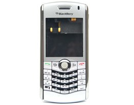 housing faceplate cover silver blackberry pearl 8130