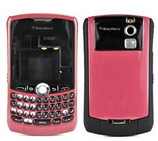 housing faceplate cover metalic pink blackberry curve 8330