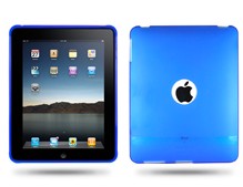 Hole Soft Silicone Skin Case Cover For Ipad Blue