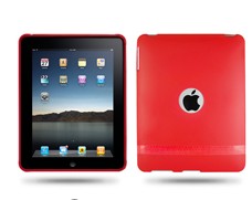 Hole Soft Silicone Skin Case Cover For Ipad Red