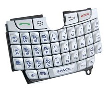 Replacement Keypad Keyboard Silver Oem For Blackberry 8800 8820 8830