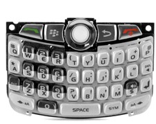 Replacement Keypad Keyboard With Joystick Trackball Silver For Blackberry Curve 8330