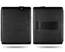 Snap Fastener Flip Leather Case Pouch With Magnetic Kickstand Black , New And Oem