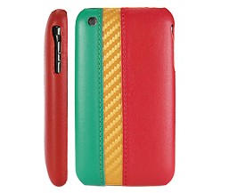South Africa Flag Leather Hard Case