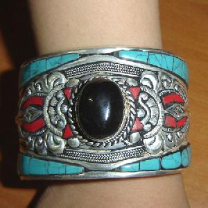 tibetan turquoise carnelian bracelet