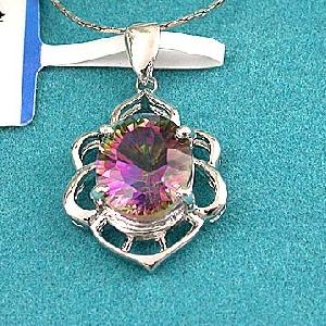 factory sterling silver rainbow pendant jewelry citrine ring ruby