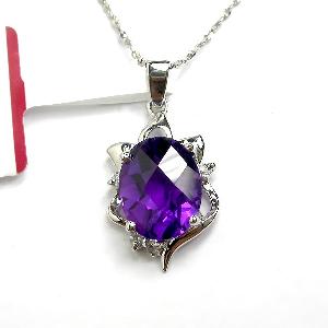 Manufactory For Sterling Silver Natural Amethyst Pendant, Smoky Quartz Ring, Sapphire Earring