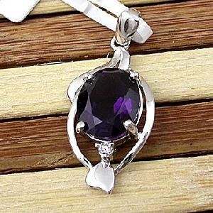 sterling silver amethyst pendant citrine earring ring fashion jewe