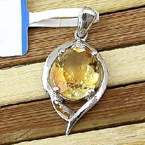 Sell Sterling Silver Natural Citrine Pendant, Ring, Amethyst / Citrine Earring, Silver Jewelry